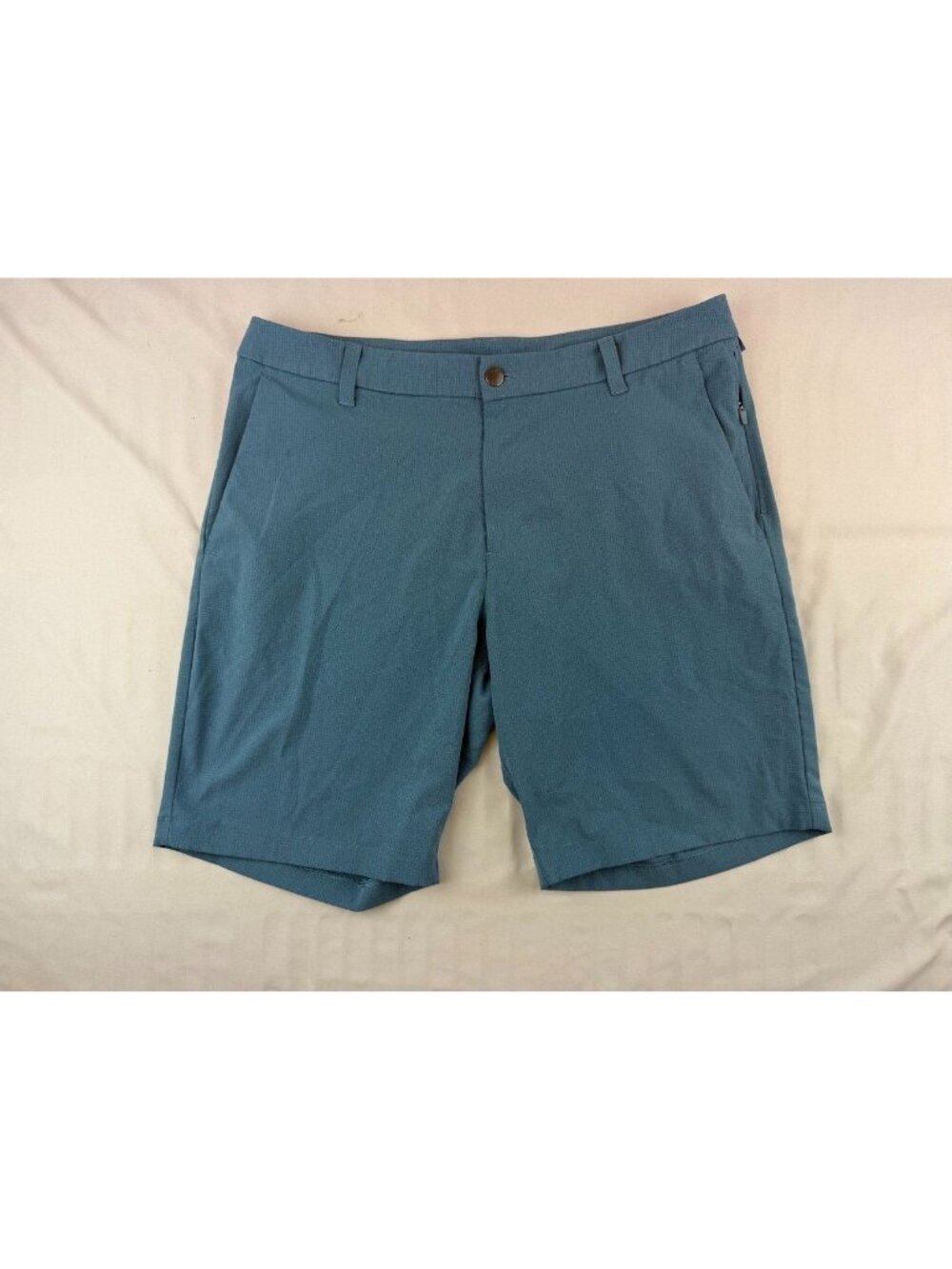 Lululemon Commission Short Mens 34 Utility Blue 9" Inseam WovenAir